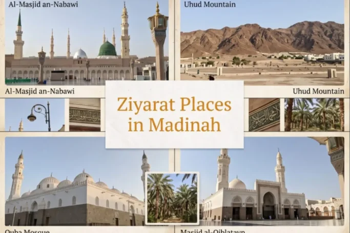 Ziyarat Places in Madinah - Prophet's Mosque, Mount Uhud, Quba Mosque & Masjid al-Qiblatayn